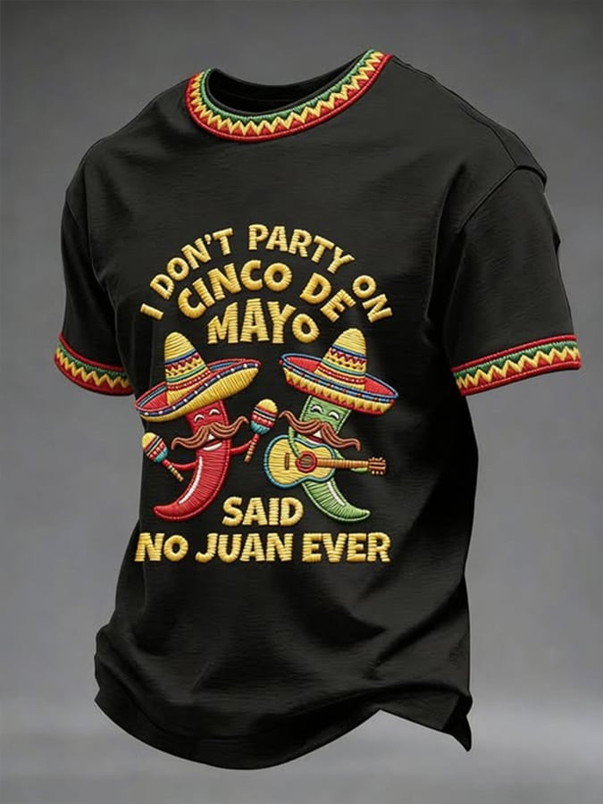 Cinco De Mayo Shirt I Don't Party On Cinco De Mayo Clothes Gift For Mexico Fans - Image 2