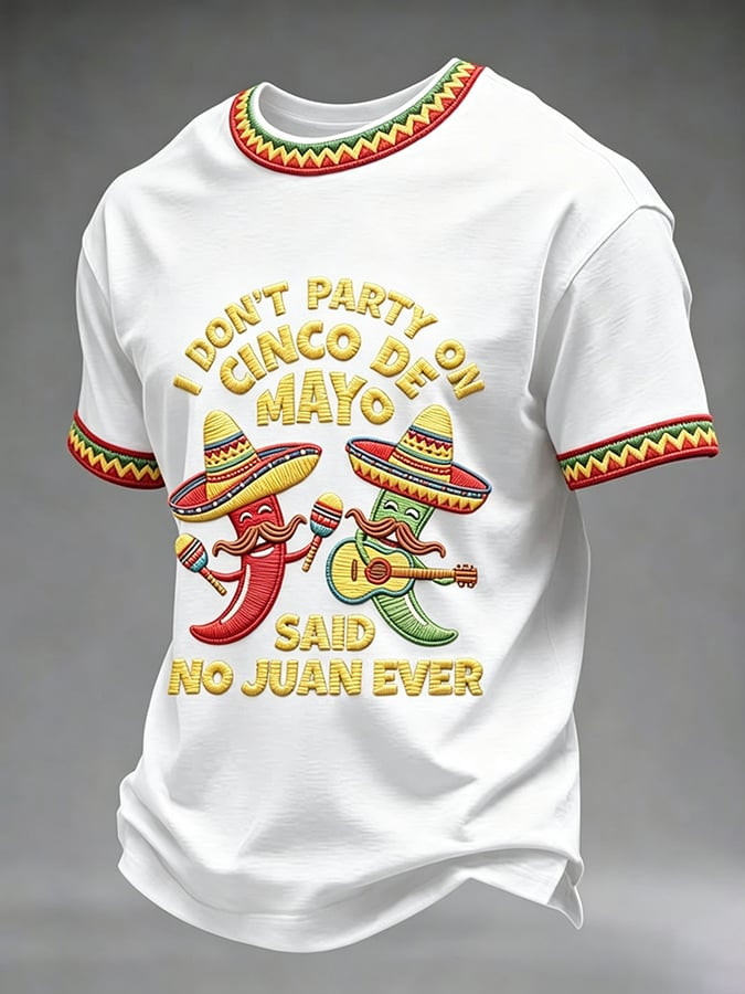 Cinco De Mayo Shirt I Don't Party On Cinco De Mayo Clothes Gift For Mexico Fans - Image 3