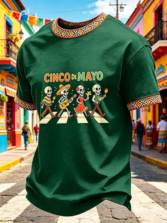 Cinco De Mayo Shirt Skeleton Mexican Fiesta Clothes Gift For Mexico Fans - Image 4
