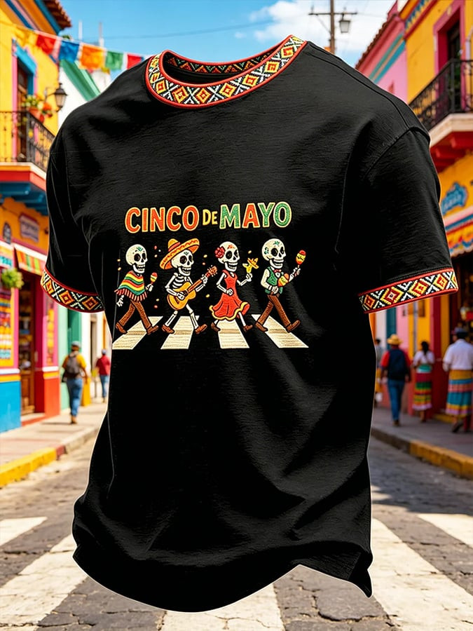 Cinco De Mayo Shirt Skeleton Mexican Fiesta Clothes Gift For Mexico Fans