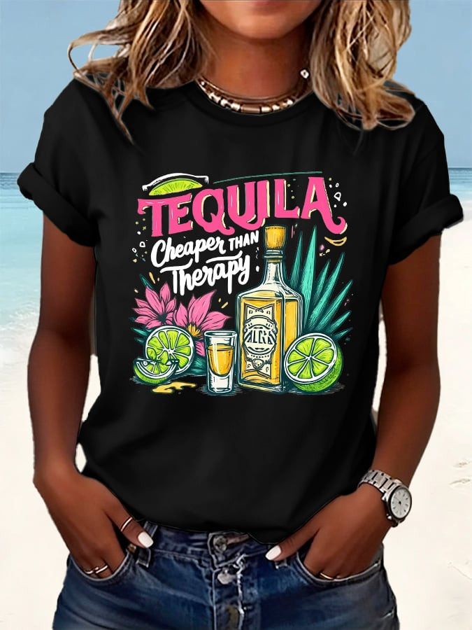Cinco De Mayo Shirt Tequila Cheaper Than Therapy Clothing Mexican Fiesta Party Gifts - Image 2