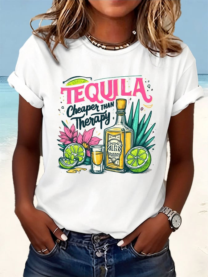 Cinco De Mayo Shirt Tequila Cheaper Than Therapy Clothing Mexican Fiesta Party Gifts