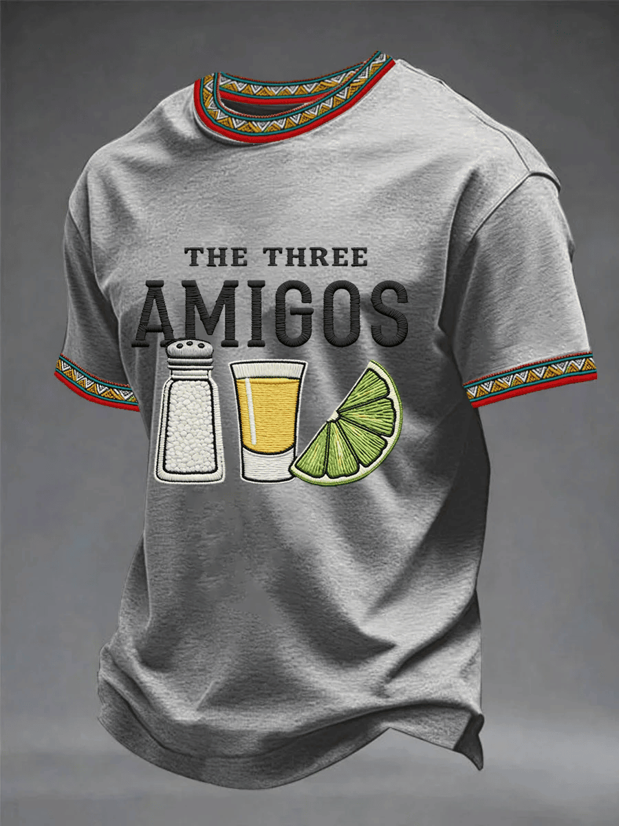 Cinco De Mayo Shirt The Three Amigos Salt Tequila Lemon Clothes Gift For Him - Image 3