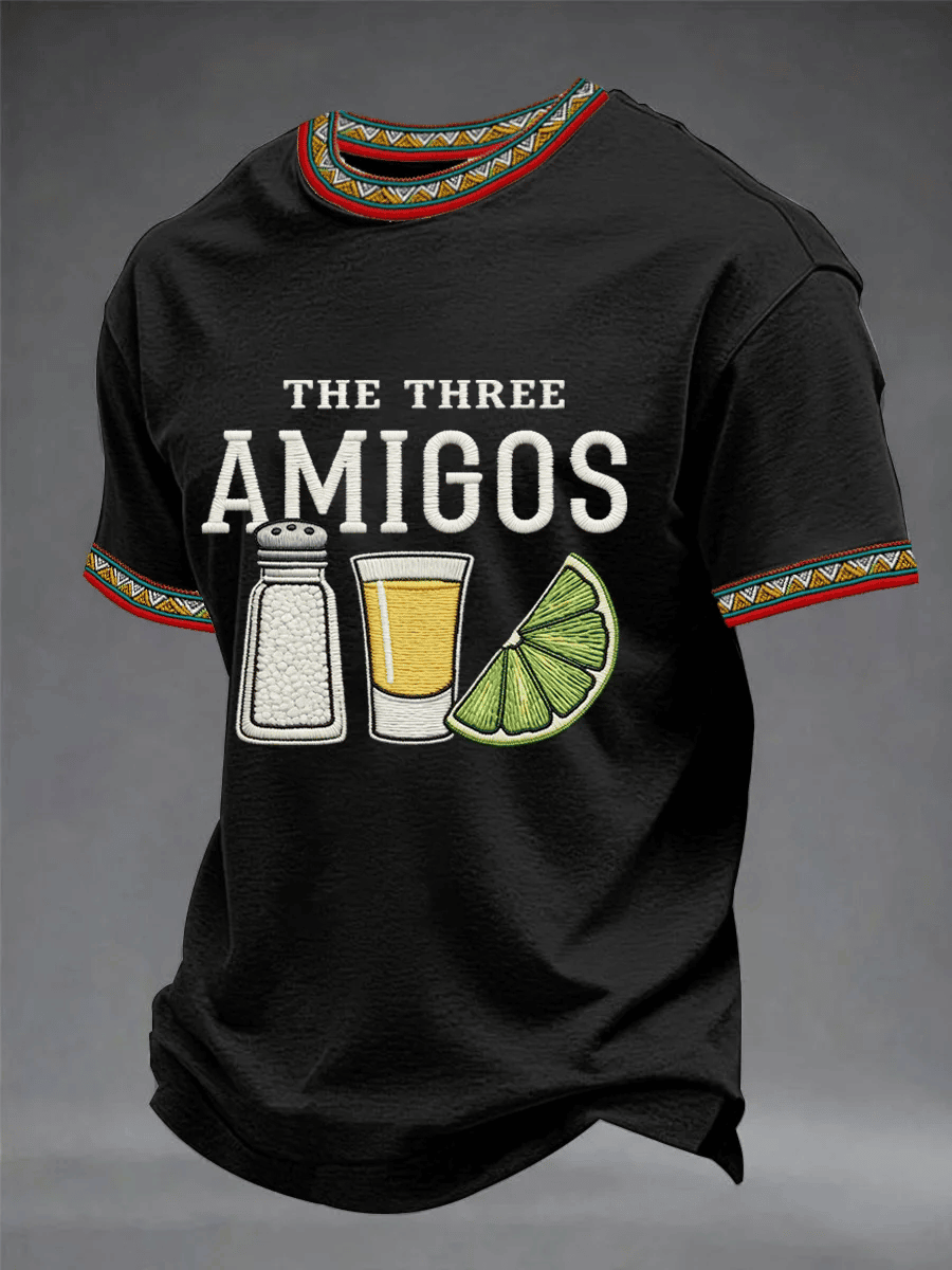 Cinco De Mayo Shirt The Three Amigos Salt Tequila Lemon Clothes Gift For Him - Image 2