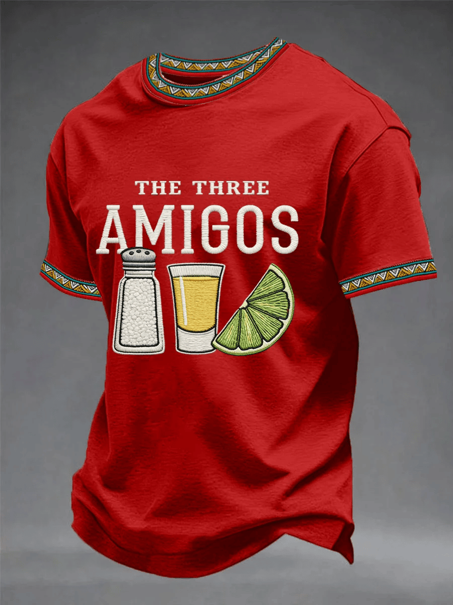 Cinco De Mayo Shirt The Three Amigos Salt Tequila Lemon Clothes Gift For Him - Image 4