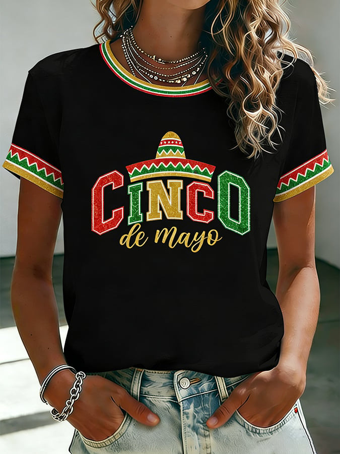 Cinco De Mayo T-Shirt Mexican Fiesta Party Apparel Festival Clothes Gift For Her - Image 3