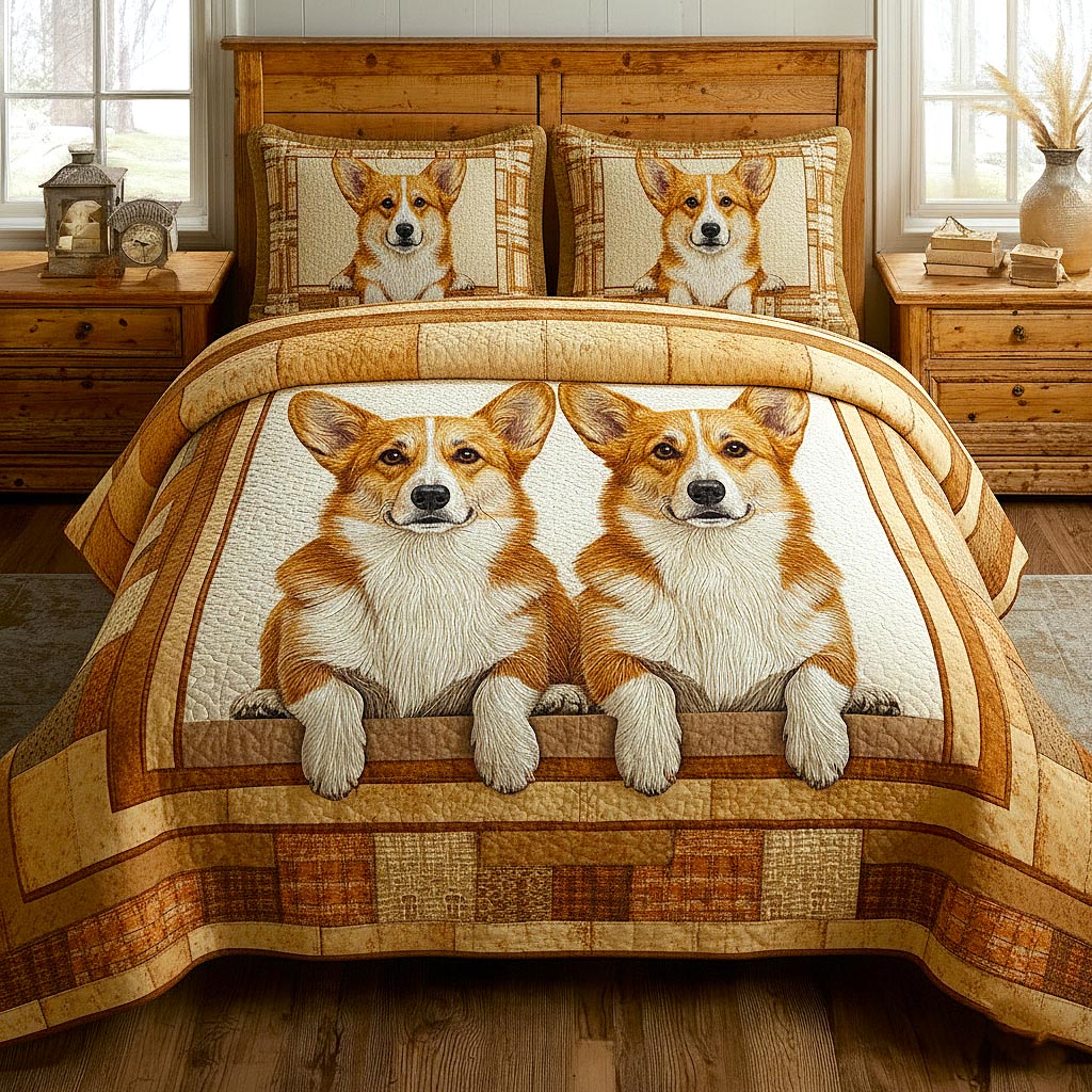 Cozy Paws Quilted Bedding Set Bohemian Bedroom Furniture Top Cozy Paws Gifts For Adults - Tradiviet