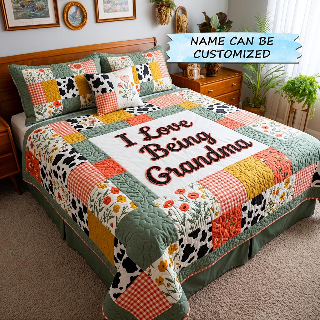 Custom Best Mom Ever Quilted Bedding Set I Love Being Throw Gift For Busy Moms - Tradiviet