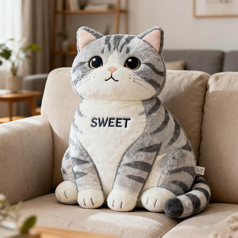 Custom Name American Shorthair Pillow 3D Shape Gift for Cat Lovers - Tradiviet