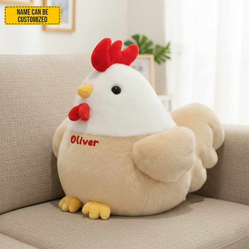 Custom Name Chicken Farmhouse Shaped Pillow Mother's Day Gift for Mom - Tradiviet