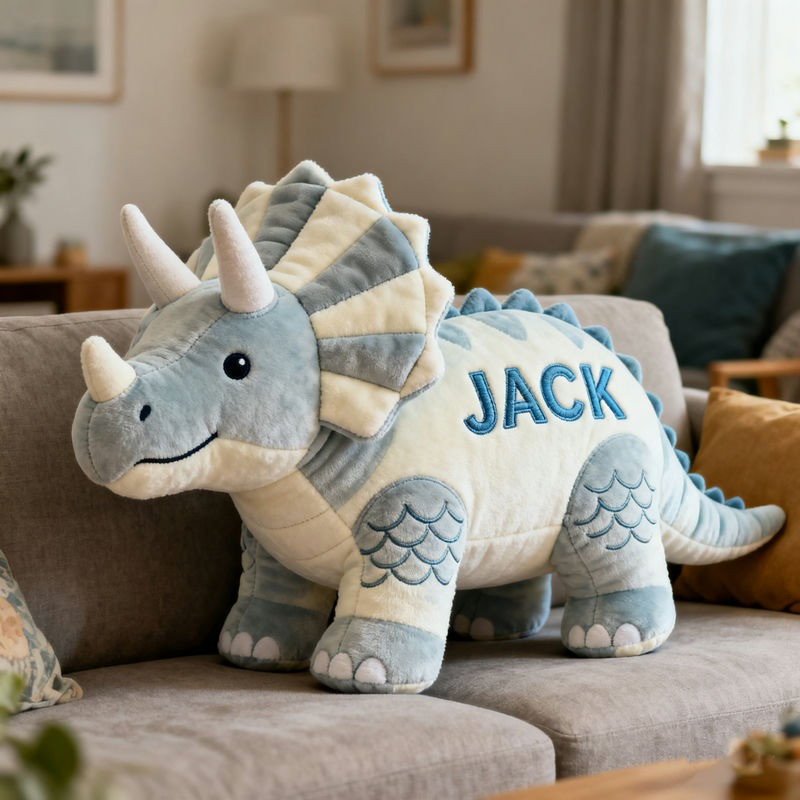 Custom Name Dinosaur Shaped pillow 3D Print Cute Gift for Dinosaur Lovers - Tradiviet