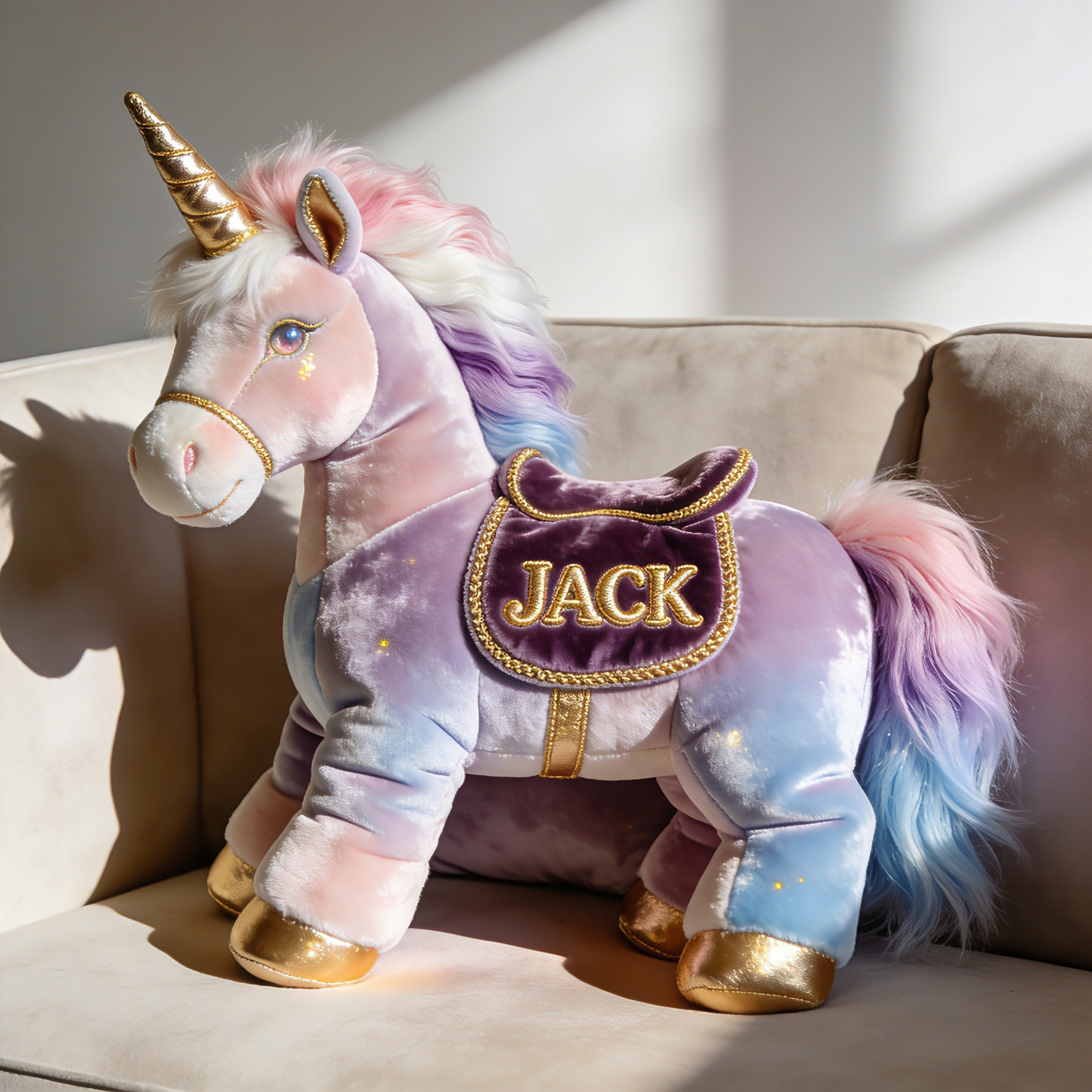 Custom Name Unicorn Themed Pillow 3D Shape Print Cute Gift for Sisters - Tradiviet