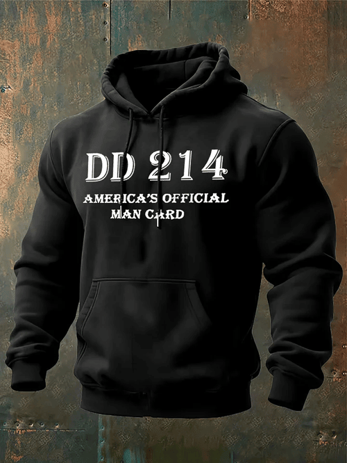 DD-214 Hoodie America's Official Man Card Pullover Patriotic Gifts For Veterans - Tradiviet - Image 2
