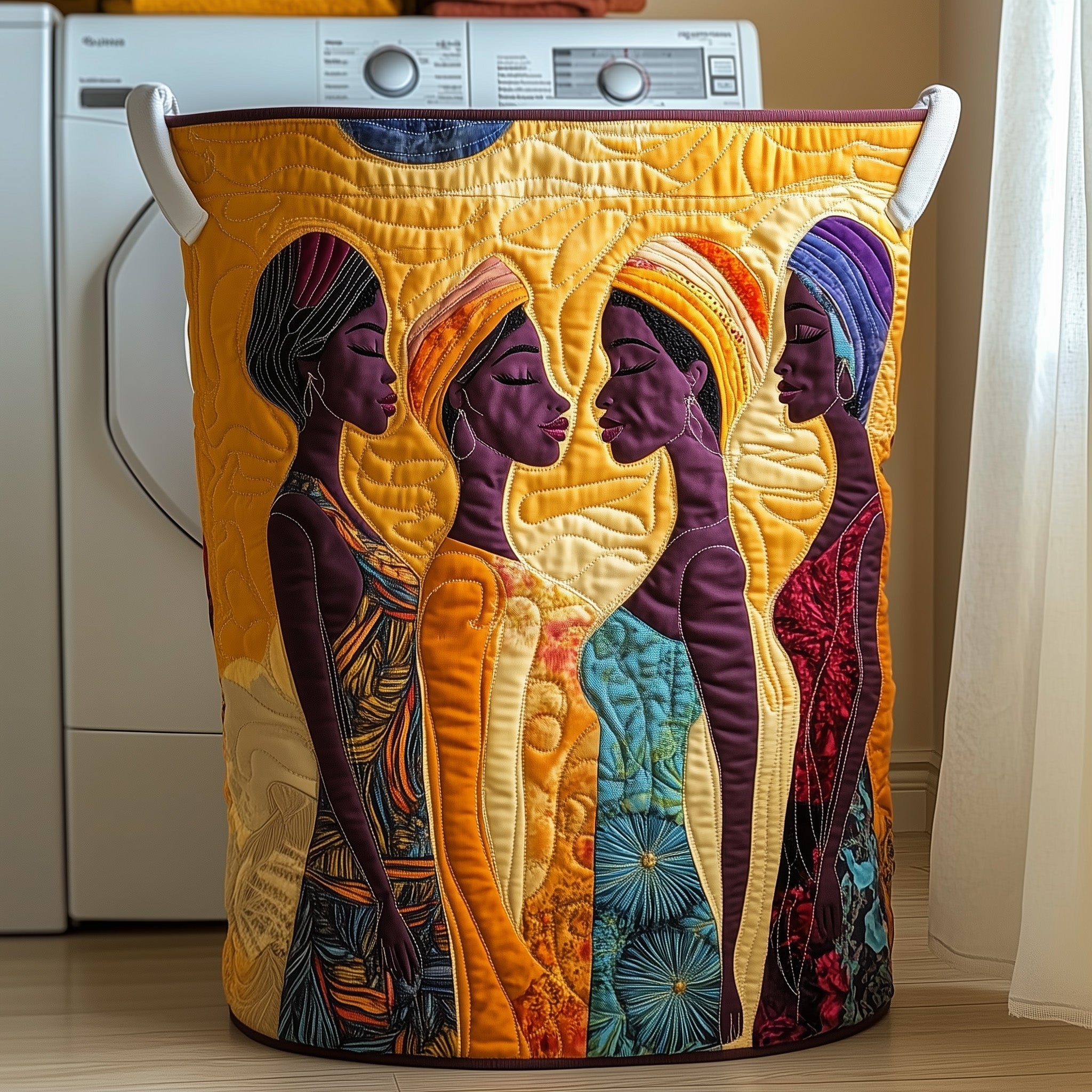 Divine Beauty Quilted Laundry Basket Cute Baskets Gift Ideas For Sister - Tradiviet