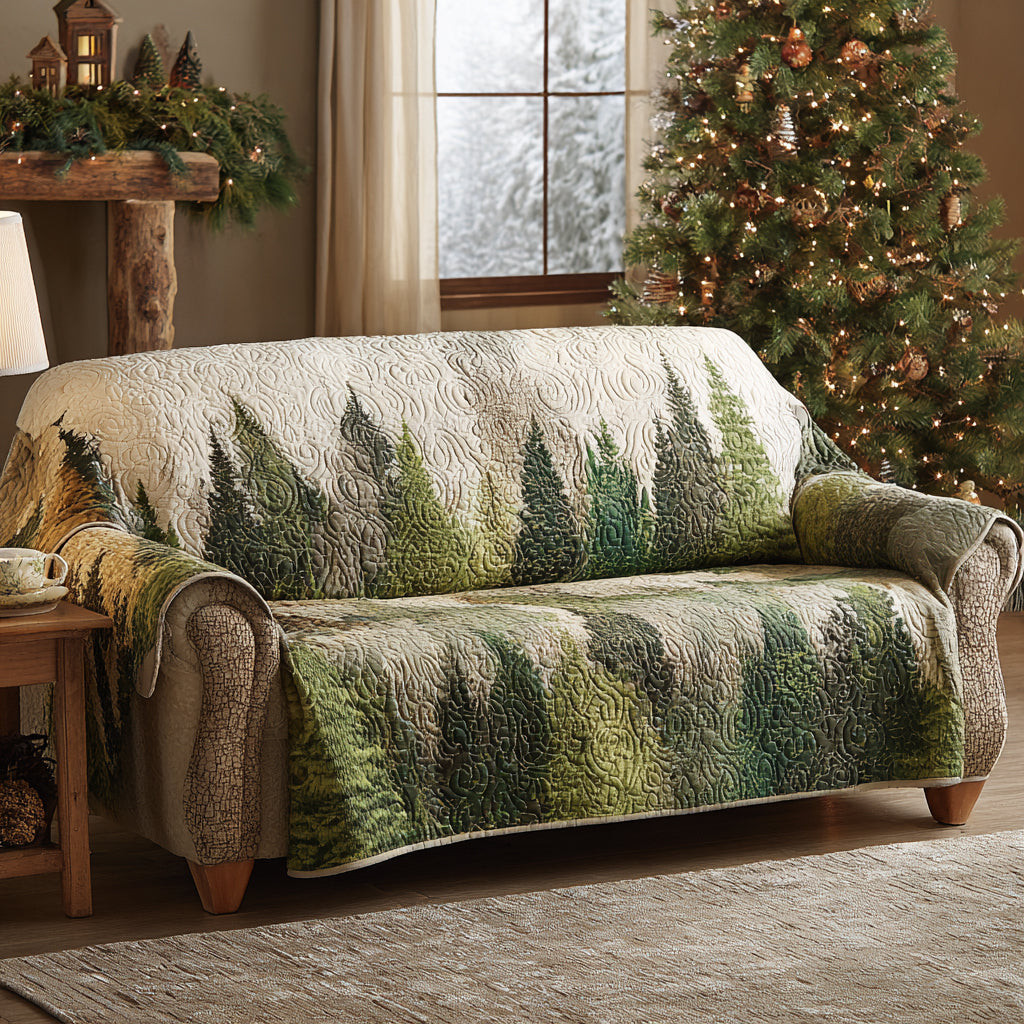 Dream Forest Quilted Sofa Cover Couch Slipcovers Forest Themed Gifts