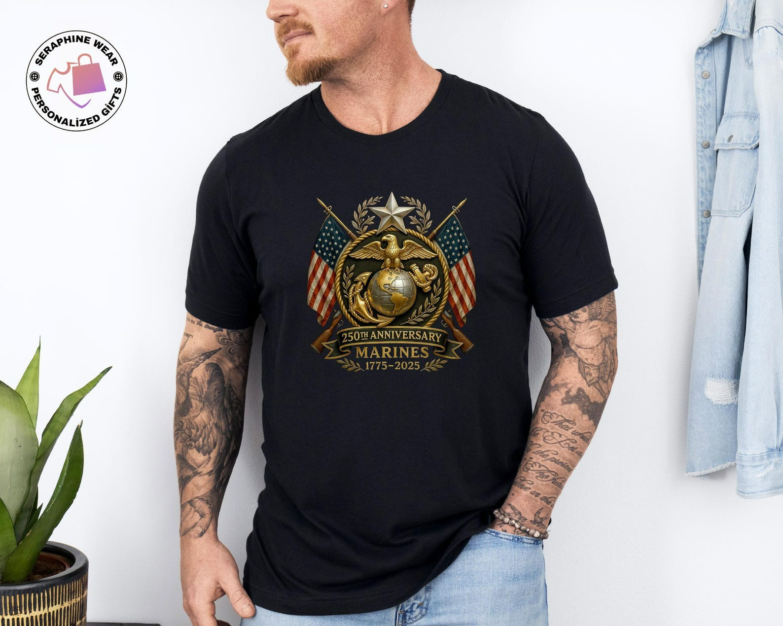 Eagle US Marines 250th Anniversary T-shirt 1775 2025 USMC Memorial Shirts Gift For Brother - Tradiviet