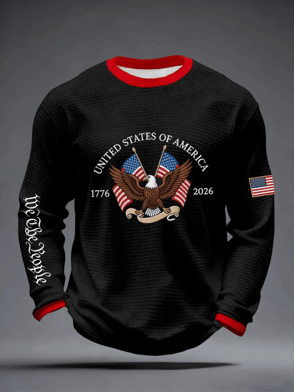 Eagle USA 250 Years 1776-2026 Long Sleeve Shirt We The People Merch Patriotic Gift - Tradiviet