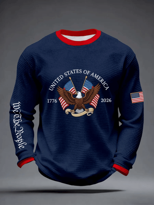 Eagle USA 250 Years 1776-2026 Long Sleeve Shirt We The People Merch Patriotic Gift - Tradiviet - Image 4