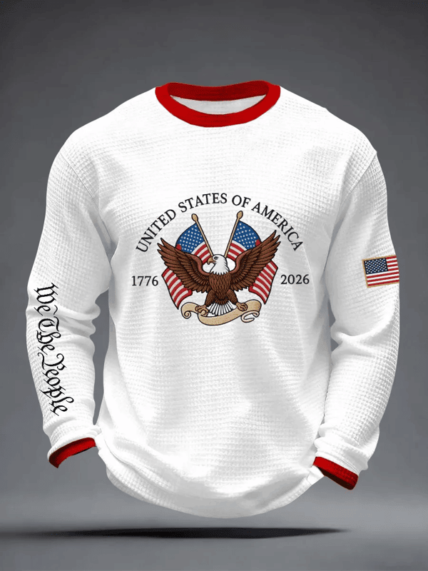 Eagle USA 250 Years 1776-2026 Long Sleeve Shirt We The People Merch Patriotic Gift - Tradiviet - Image 2