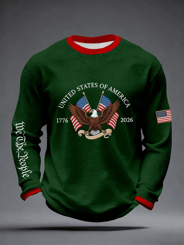 Eagle USA 250 Years 1776-2026 Long Sleeve Shirt We The People Merch Patriotic Gift - Tradiviet - Image 3