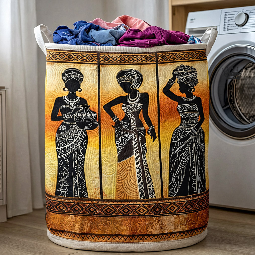 Ebony Glow Quilted Laundry Basket Adorable Laundry Basket Presents For Daughter - Tradiviet