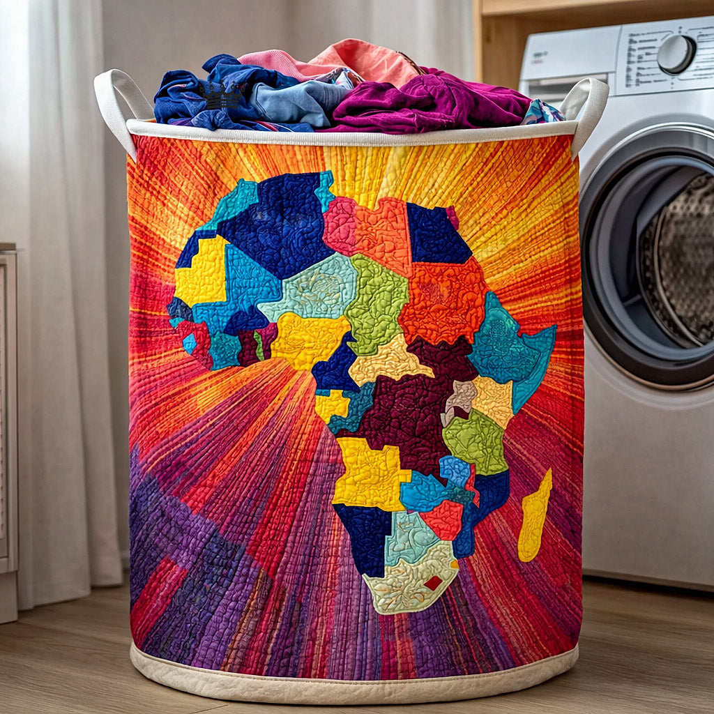 Ebony Glow Quilted Laundry Basket Cool Laundry Hamper Dad Birthday Gifts - Tradiviet