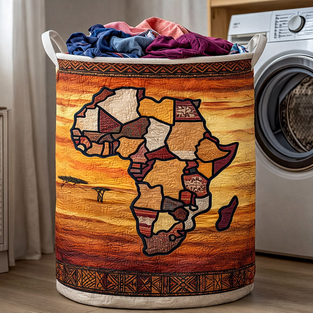 Ebony Glow Quilted Laundry Basket Cute Baskets Best Family Gifts - Tradiviet