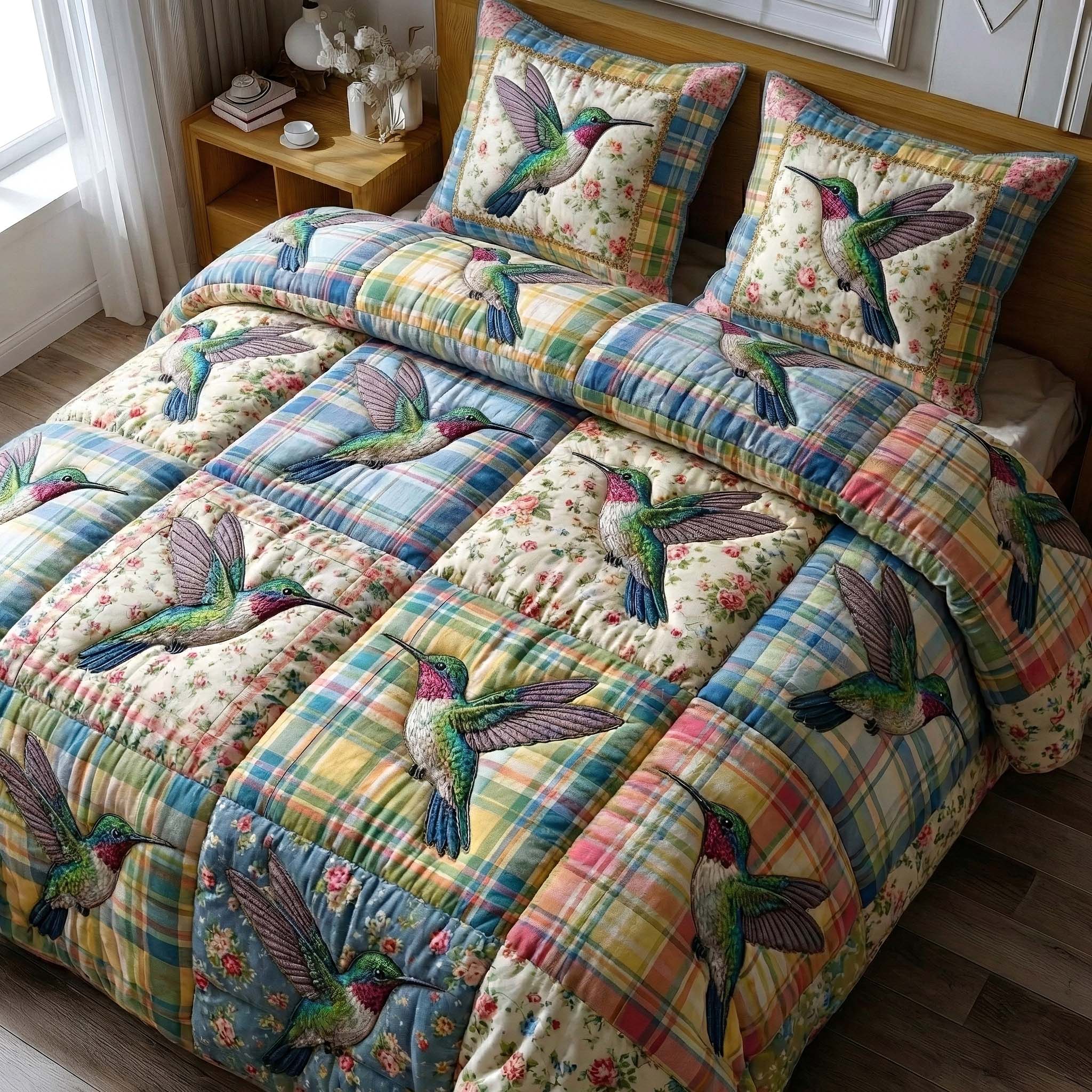Garden Sprite Quilted Bedding Set Holiday Bedroom Decor Perfect Gift For Garden Lovers - Tradiviet