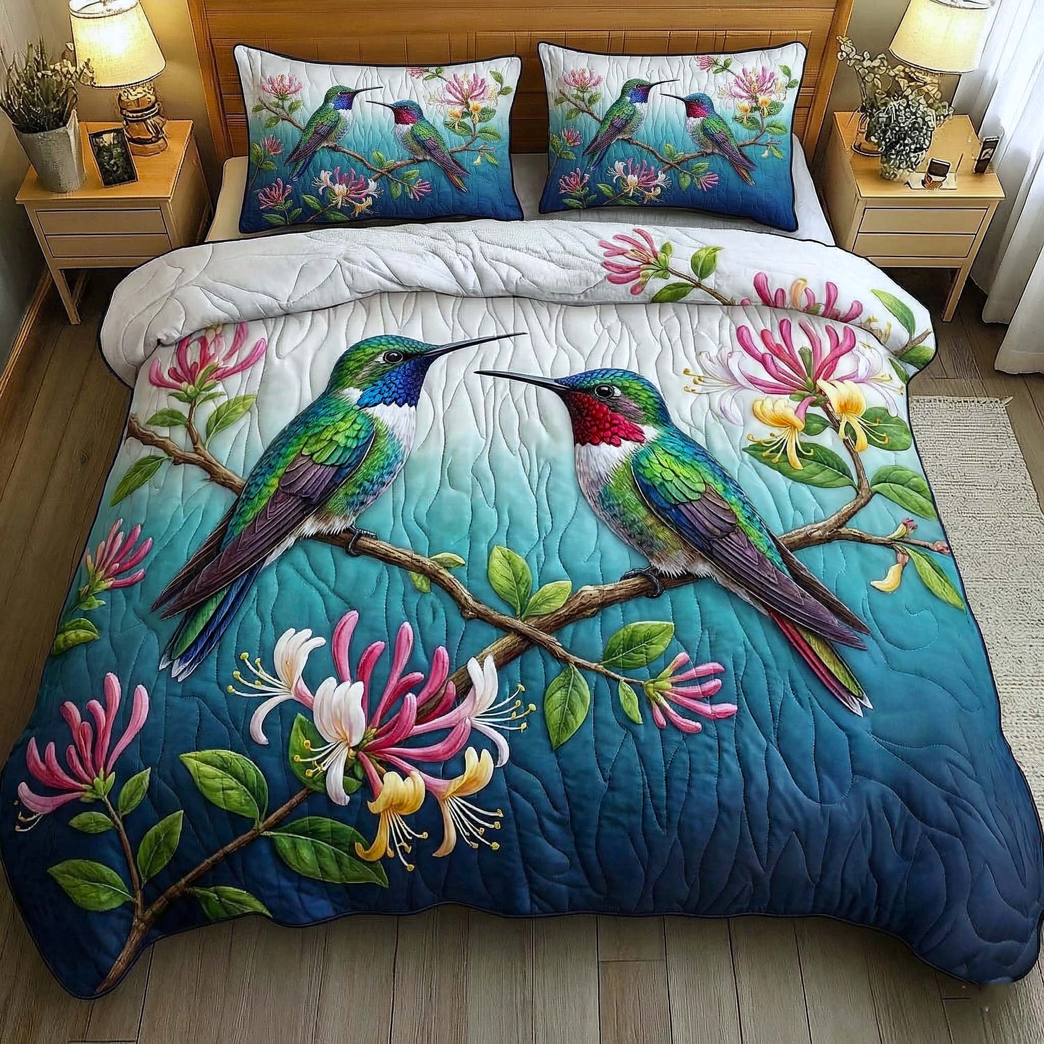 Garden Sprite Quilted Bedding Set Holiday Home Decor Ideal Gift For Nature Fans - Tradiviet