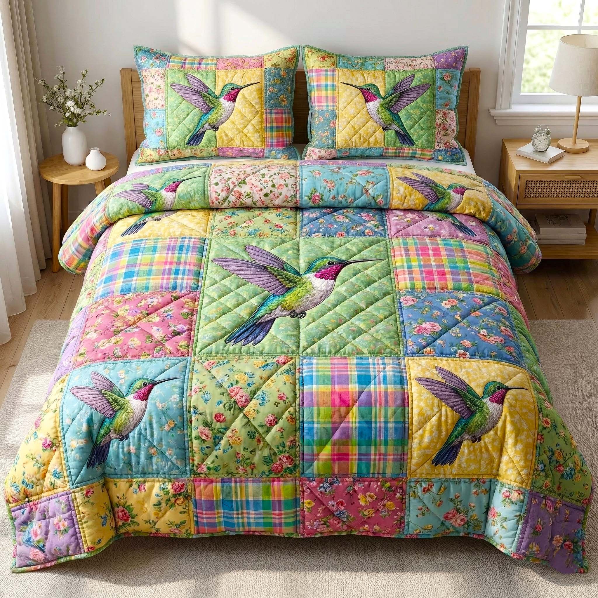Garden Sprite Quilted Bedding Set Holiday House Decorations Great Outdoor Enthusiast Gift - Tradiviet