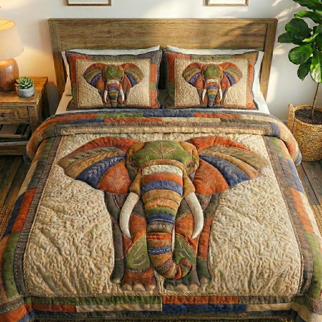 Gentle Jumbo Quilted Bedding Set Holiday House Decorations Best Gentle Jumbo Gifts For Him - Tradiviet