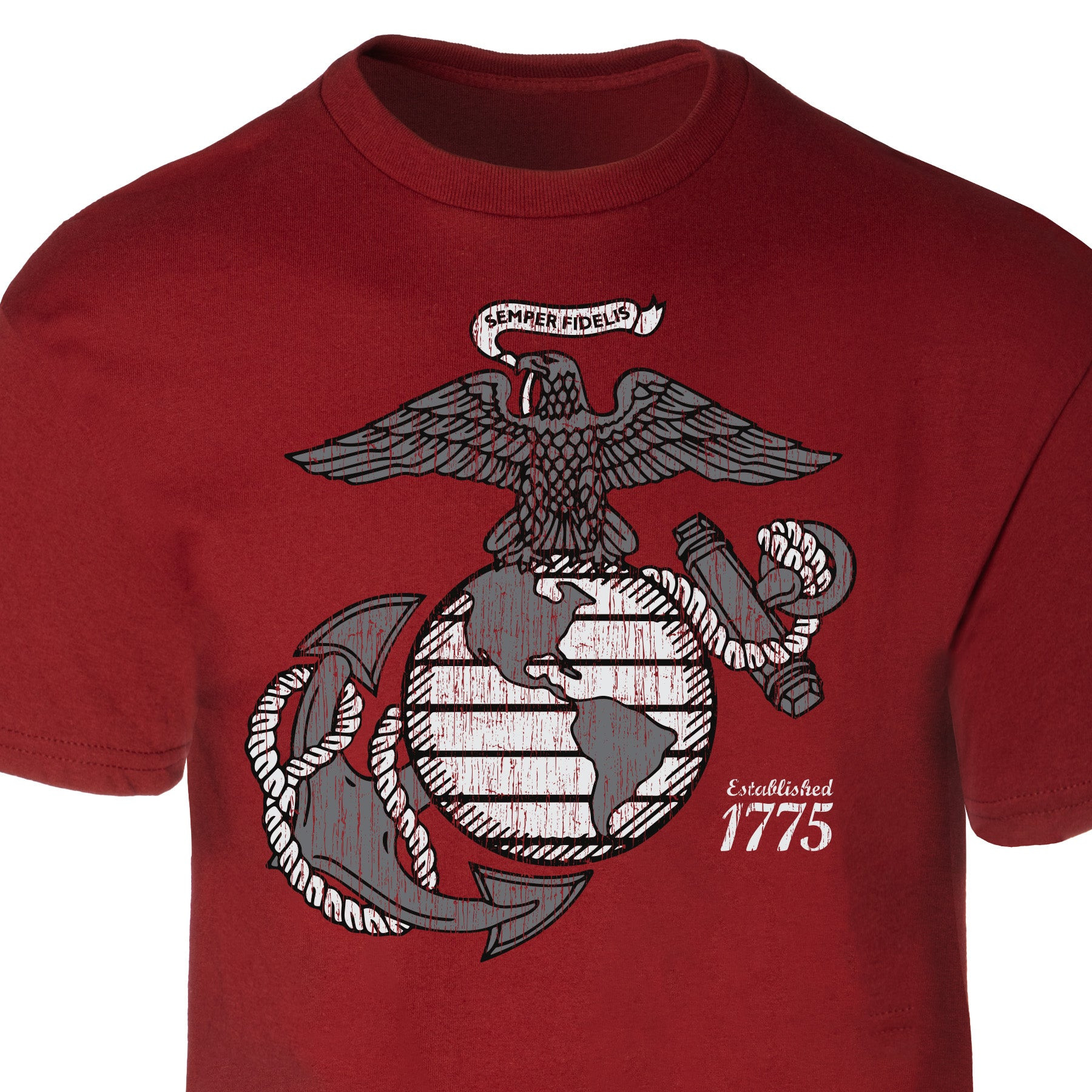 Gold Eagle Globe Anchor USMC T-Shirt Marine Corps 1775 Military Clothing Gift For Men - Tradiviet - Image 4