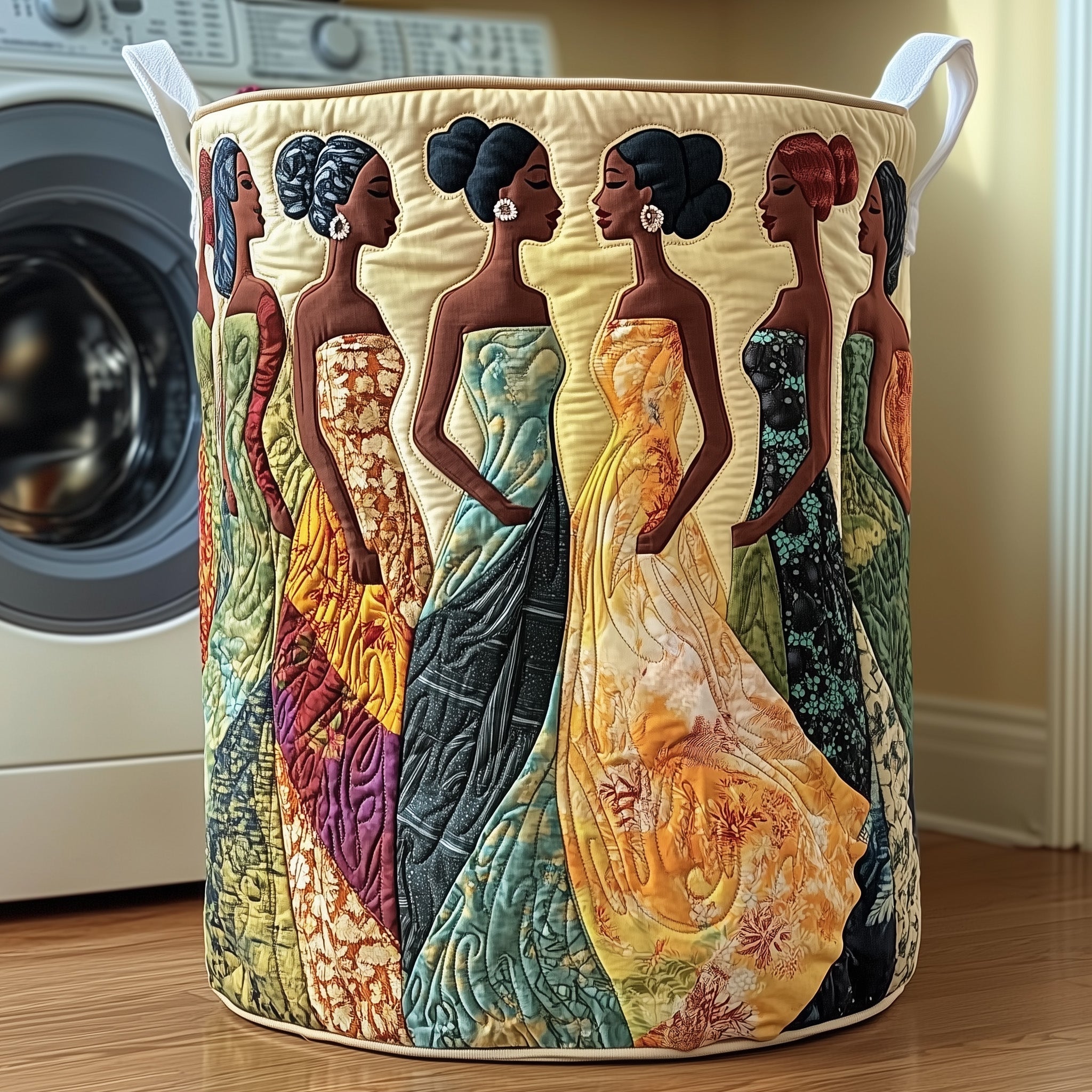 Golden Queens Quilted Laundry Basket Best Laundry Hamper Birthday Presents For Dad - Tradiviet