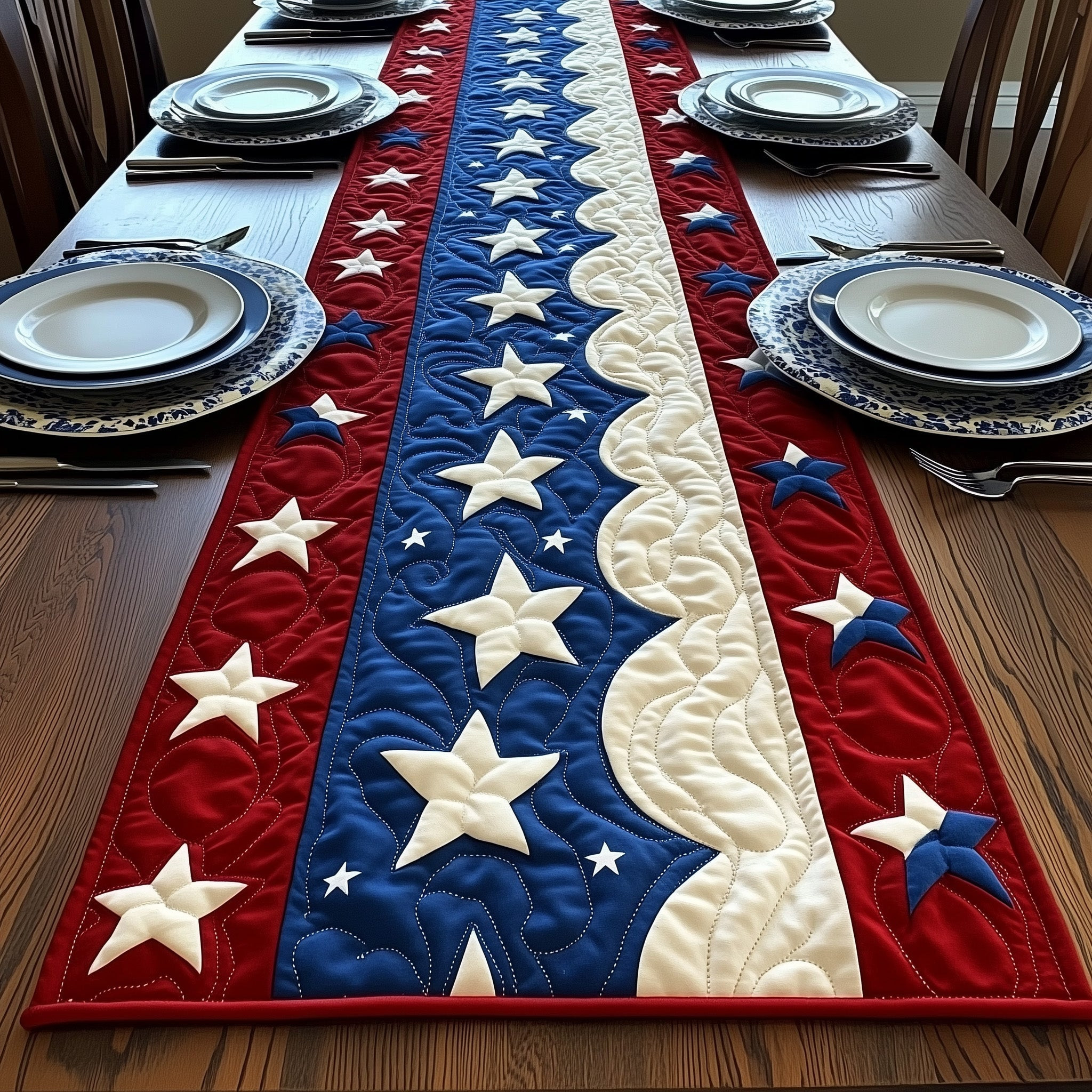 Heritage Lane Quilted Table Runner 4Th Of July Gifts Delivered
