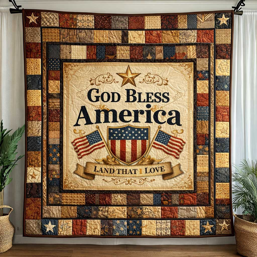Heritage Patch Quilted Blanket 1776-2026 Eagle Quilt Patterns Mothers Day Gifts For Mom - Tradiviet