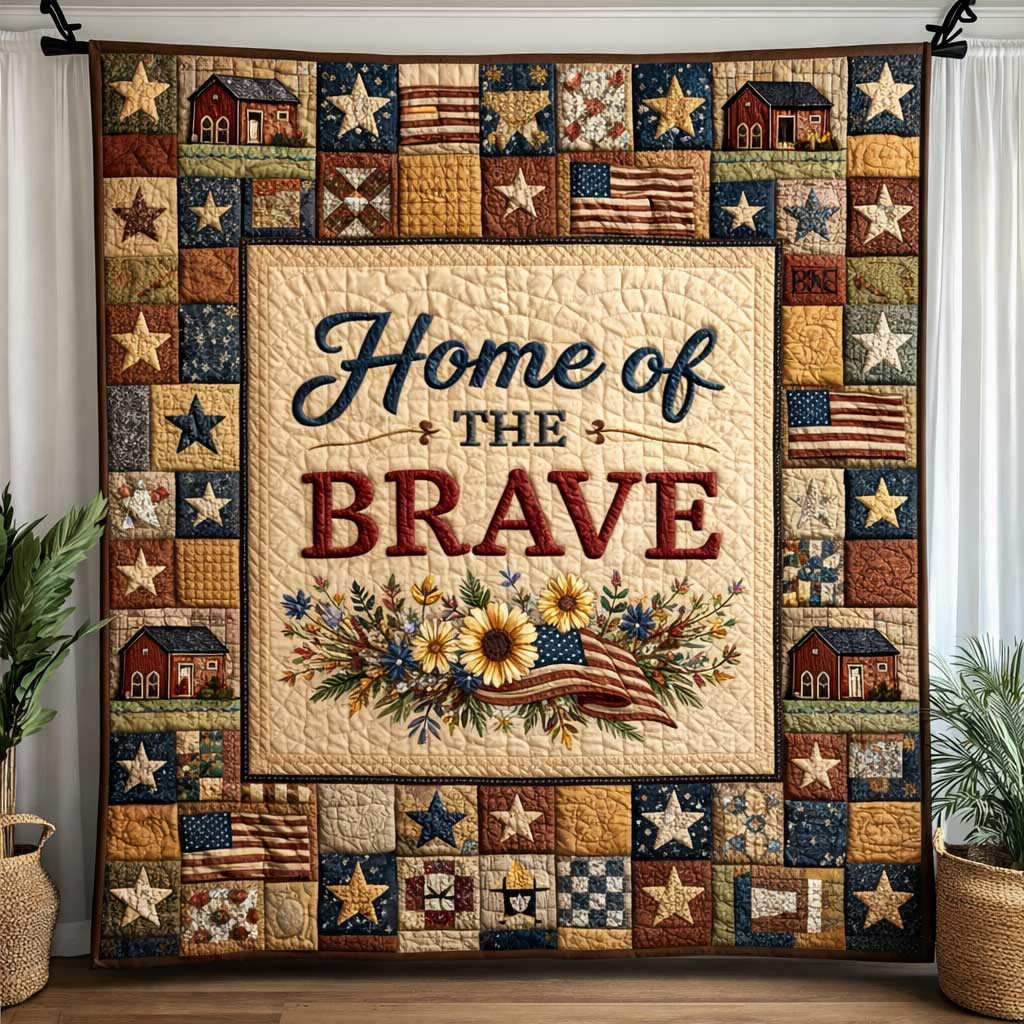 Heritage Patch Quilted Blanket America 250th Anniversary Quilt Patternsgift For Teacher - Tradiviet