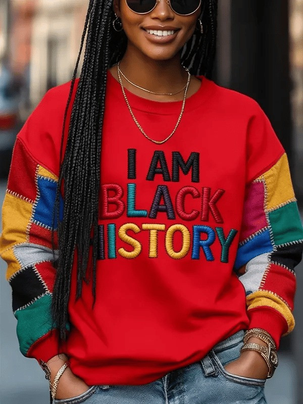 I Am Black History Sweatshirt African Inspired Crewneck Gift For Women - Tradiviet - Image 4