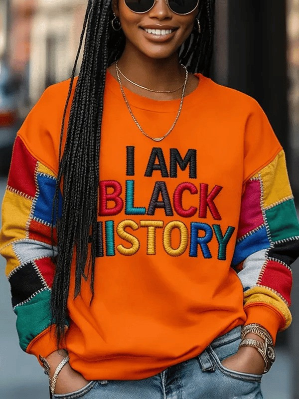 I Am Black History Sweatshirt African Inspired Crewneck Gift For Women - Tradiviet - Image 7