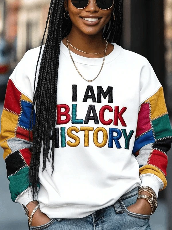 I Am Black History Sweatshirt African Inspired Crewneck Gift For Women - Tradiviet