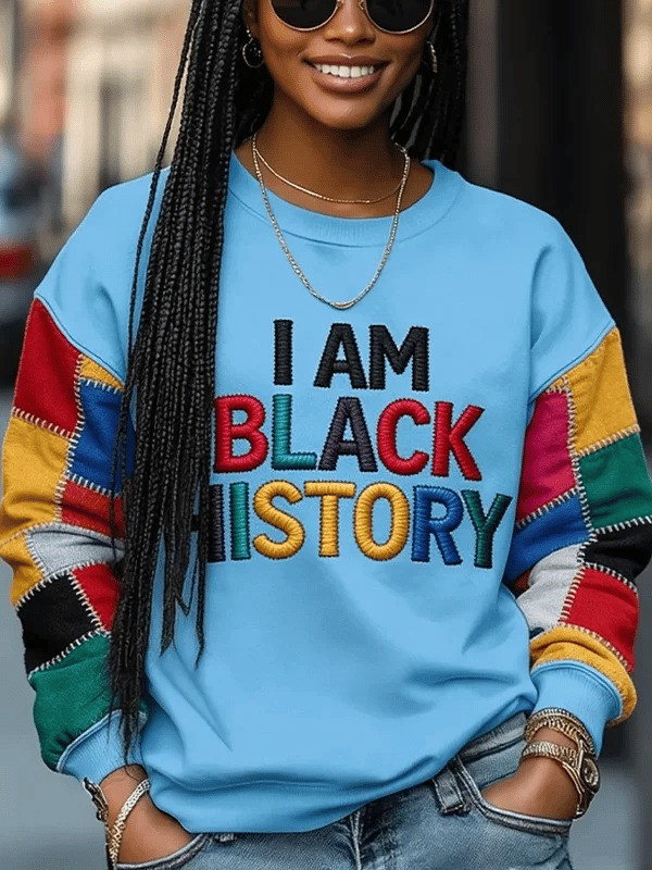 I Am Black History Sweatshirt African Inspired Crewneck Gift For Women - Tradiviet - Image 5
