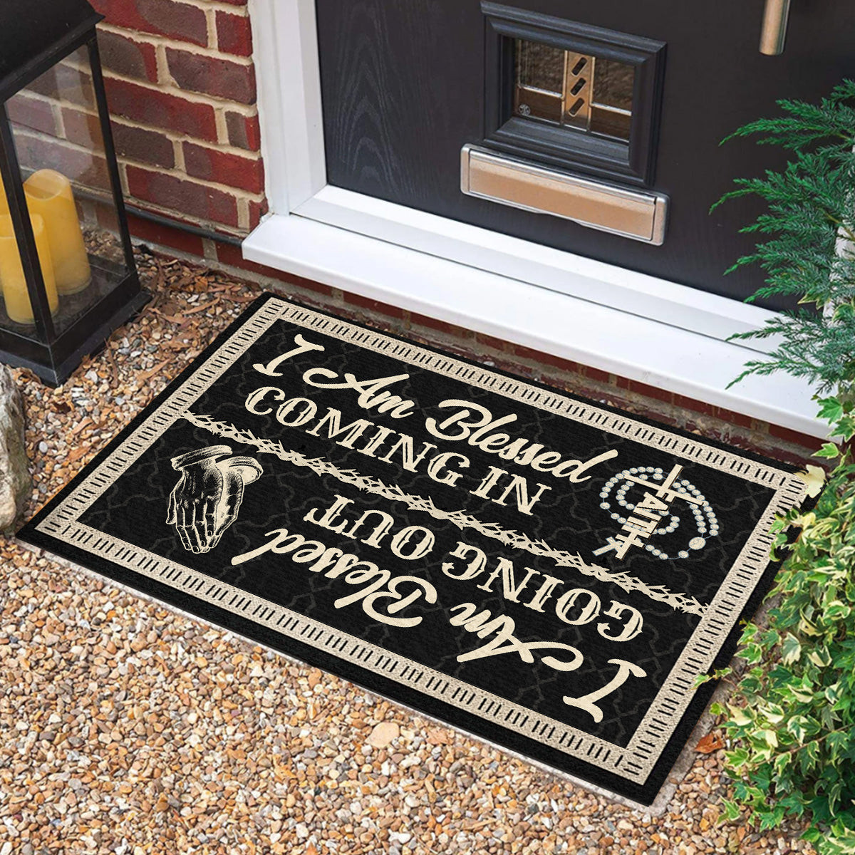 I Am Blessed Coming In Doormat USA 250 Years Of Freedom Front Door Mat Patriotic Gifts - Tradiviet