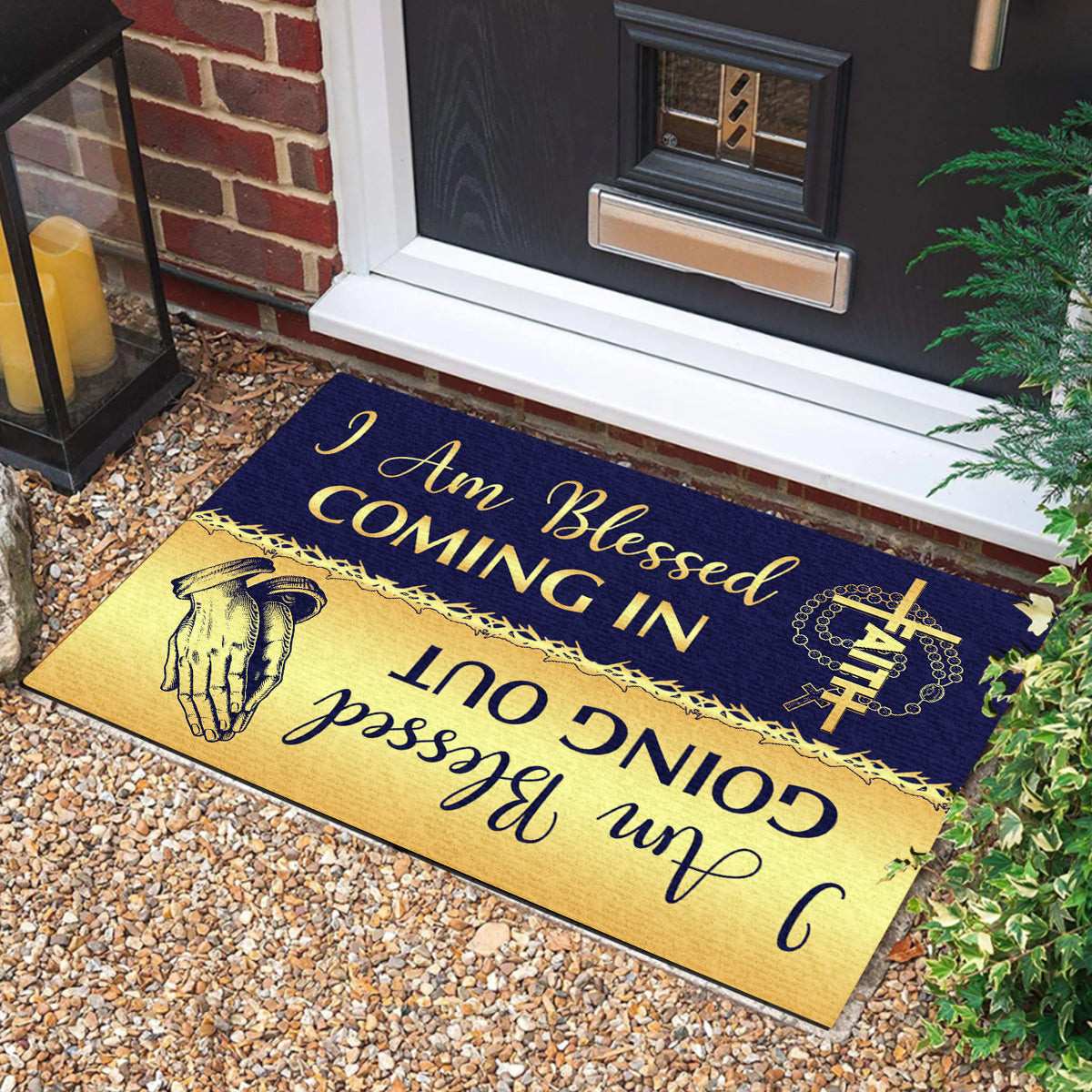 I Am Blessed Coming In Doormat USA 250 Years Of Liberty Outdoor Welcome Mat Best Patriotic Gifts - Tradiviet