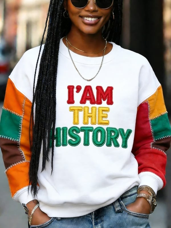 I Am The History Sweatshirt Black History Month Cultural Pride Inspirational Gift For Her - Tradiviet