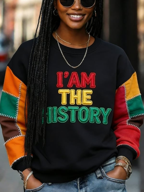 I Am The History Sweatshirt Black History Month Cultural Pride Inspirational Gift For Her - Tradiviet - Image 2