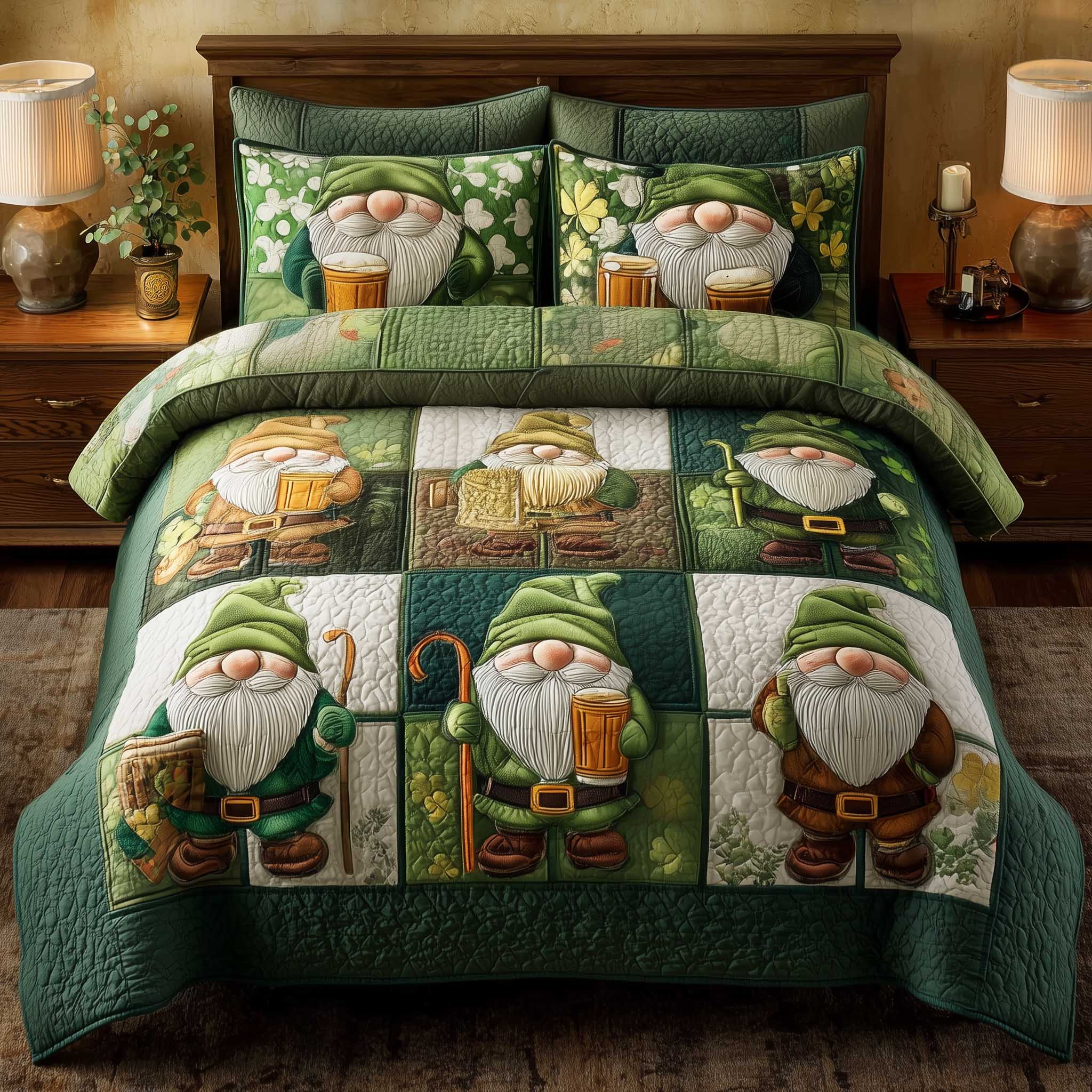 Irish Blessings Quilted Bedding Set Bed Room Decoration Irish Gifts For Him - Tradiviet