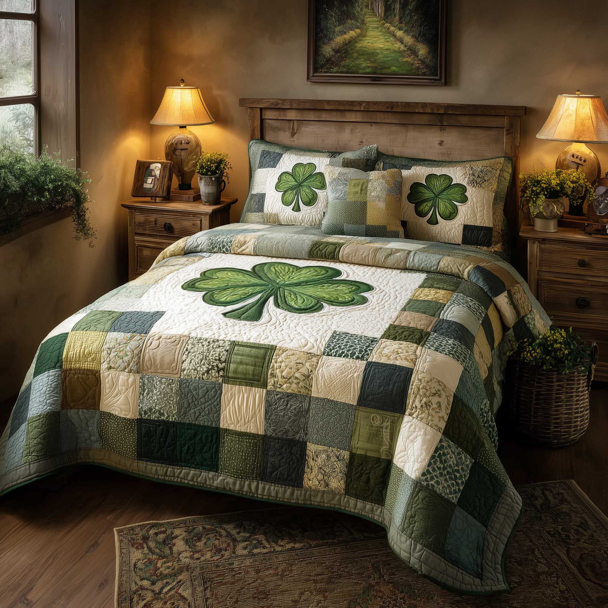 Irish Blessings Quilted Bedding Set Bedroom Decorations Irish Gifts For Her - Tradiviet