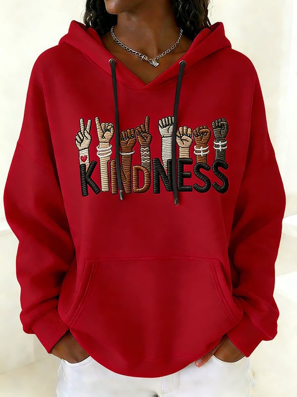 Kindness Hoodie Inspirational Statement Pullover Mental Health Gifts For Women - Tradiviet - Image 6