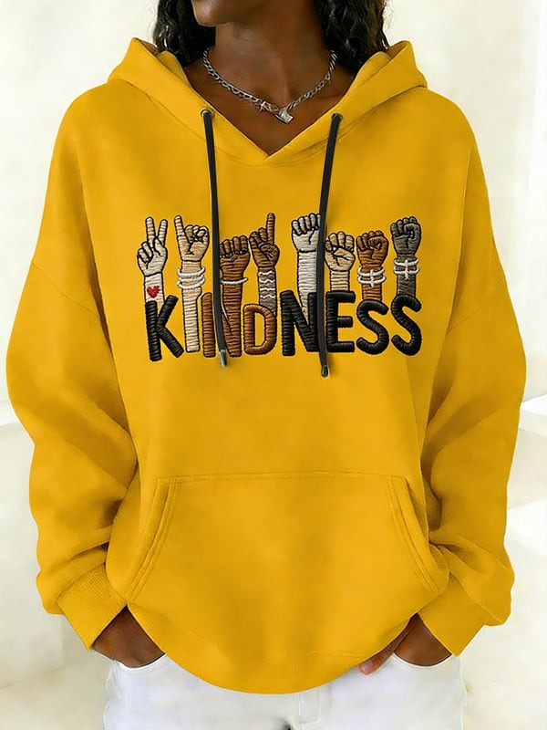 Kindness Hoodie Inspirational Statement Pullover Mental Health Gifts For Women - Tradiviet - Image 4
