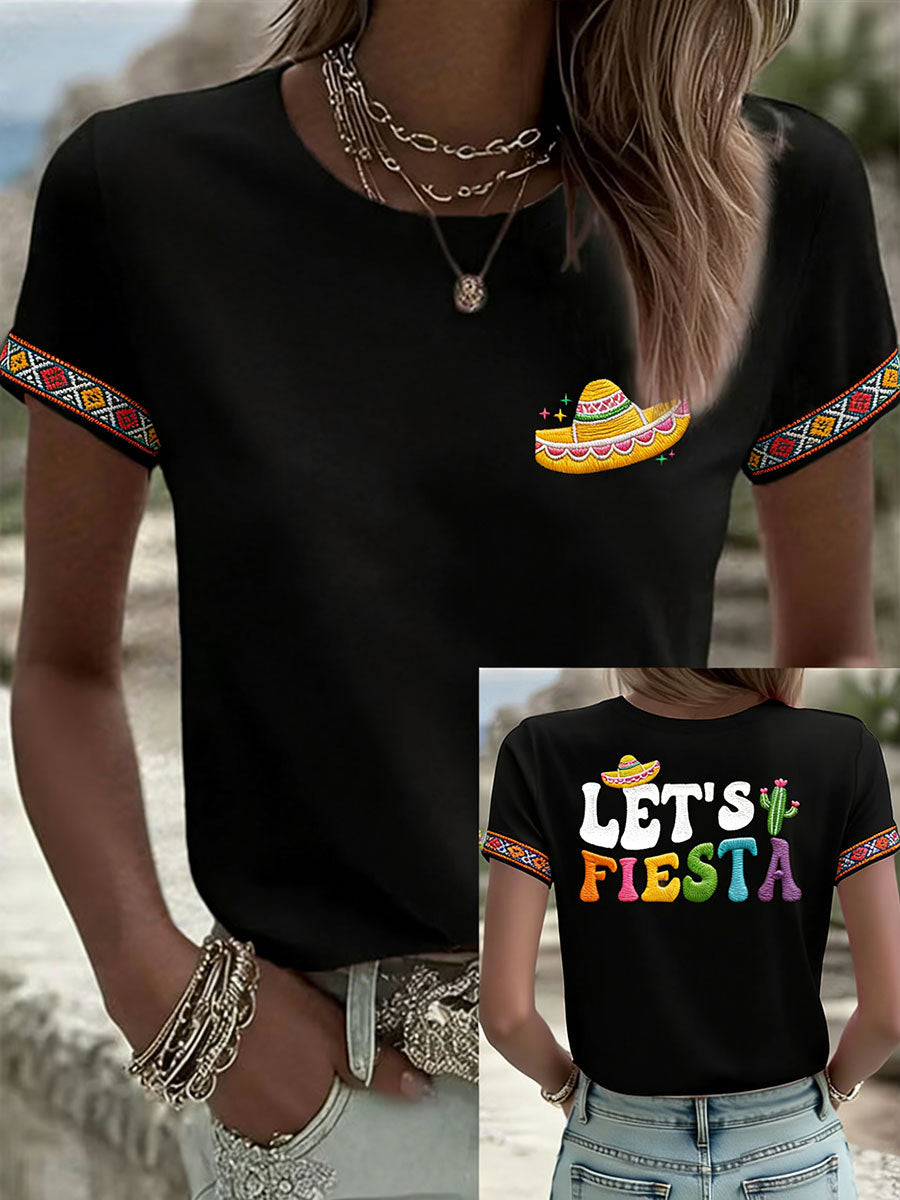 Let's Fiesta T-Shirt Mexican Cinco de Mayo Clothing Gift For Mexico Fans - Tradiviet