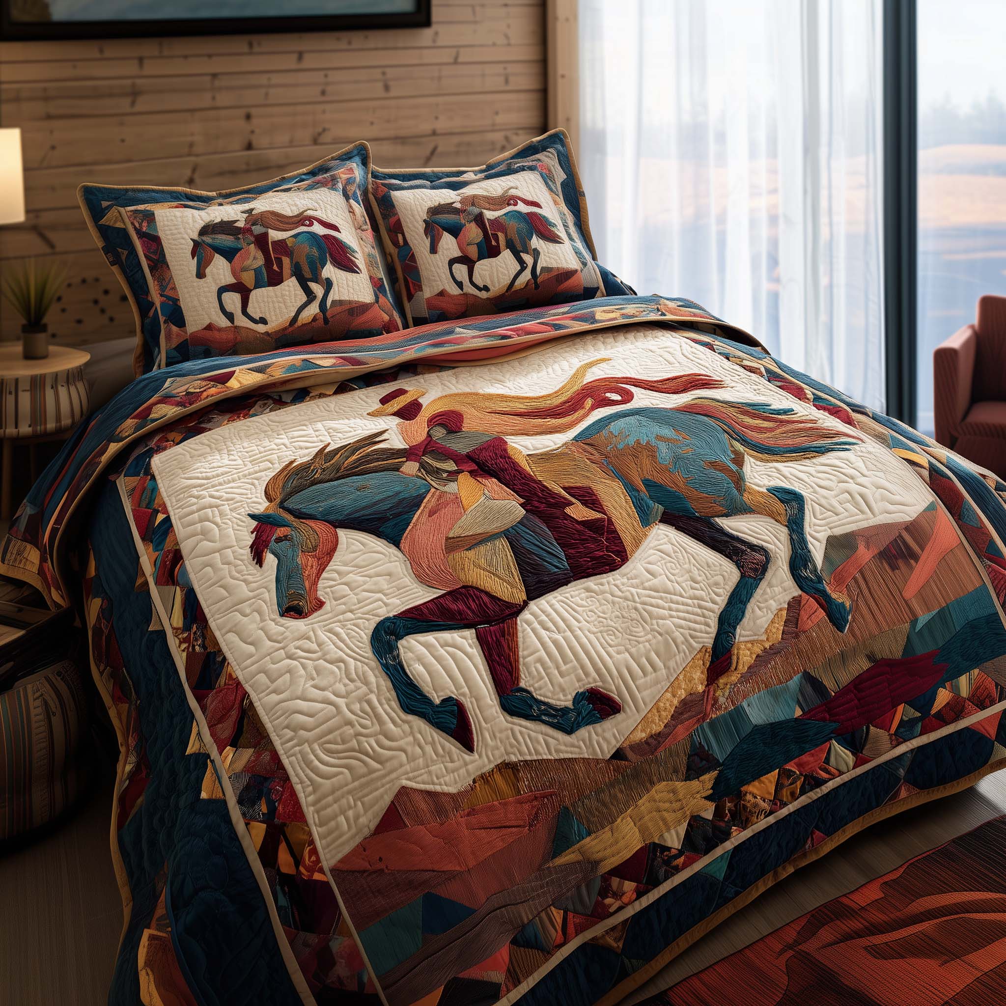 Majestic Force Quilted Bedding Set Bed Room Decoration Unique Majestic Gift - Tradiviet